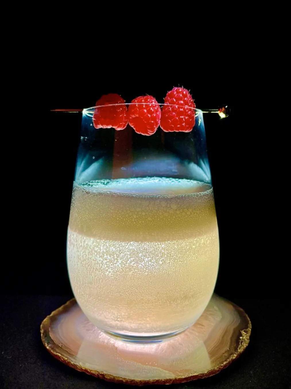 Cleared Raspberry Milk Punch